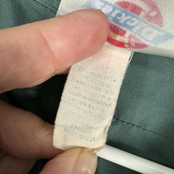 Vintage Dickies Button Up Work Shirt Men XL Green Pockets USA Grunge Distressed - Picture 7 of 13